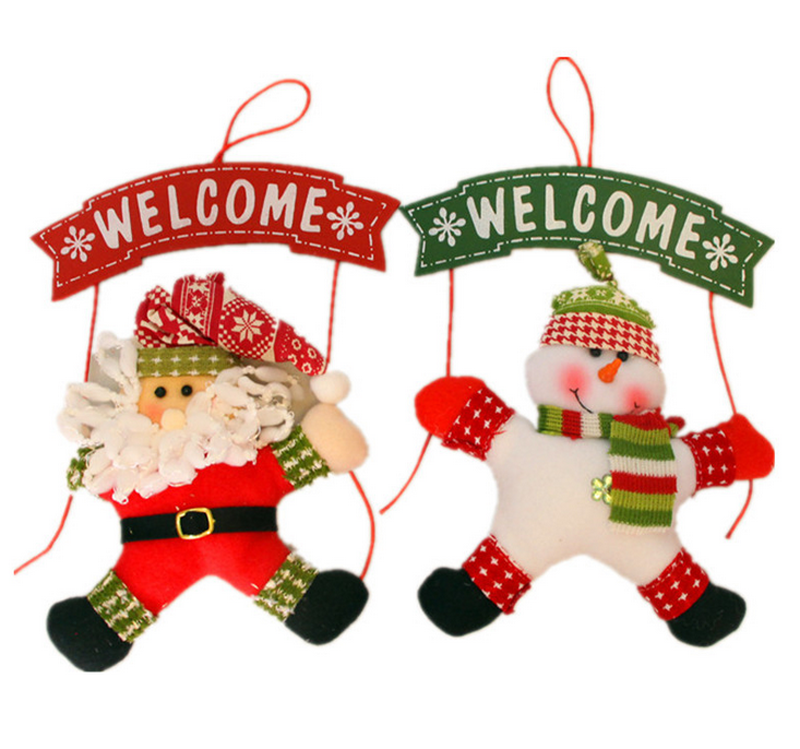 snowman tree door hanging christmas decorations decor santa